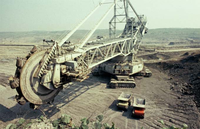 СССР. Добыча серной руды.