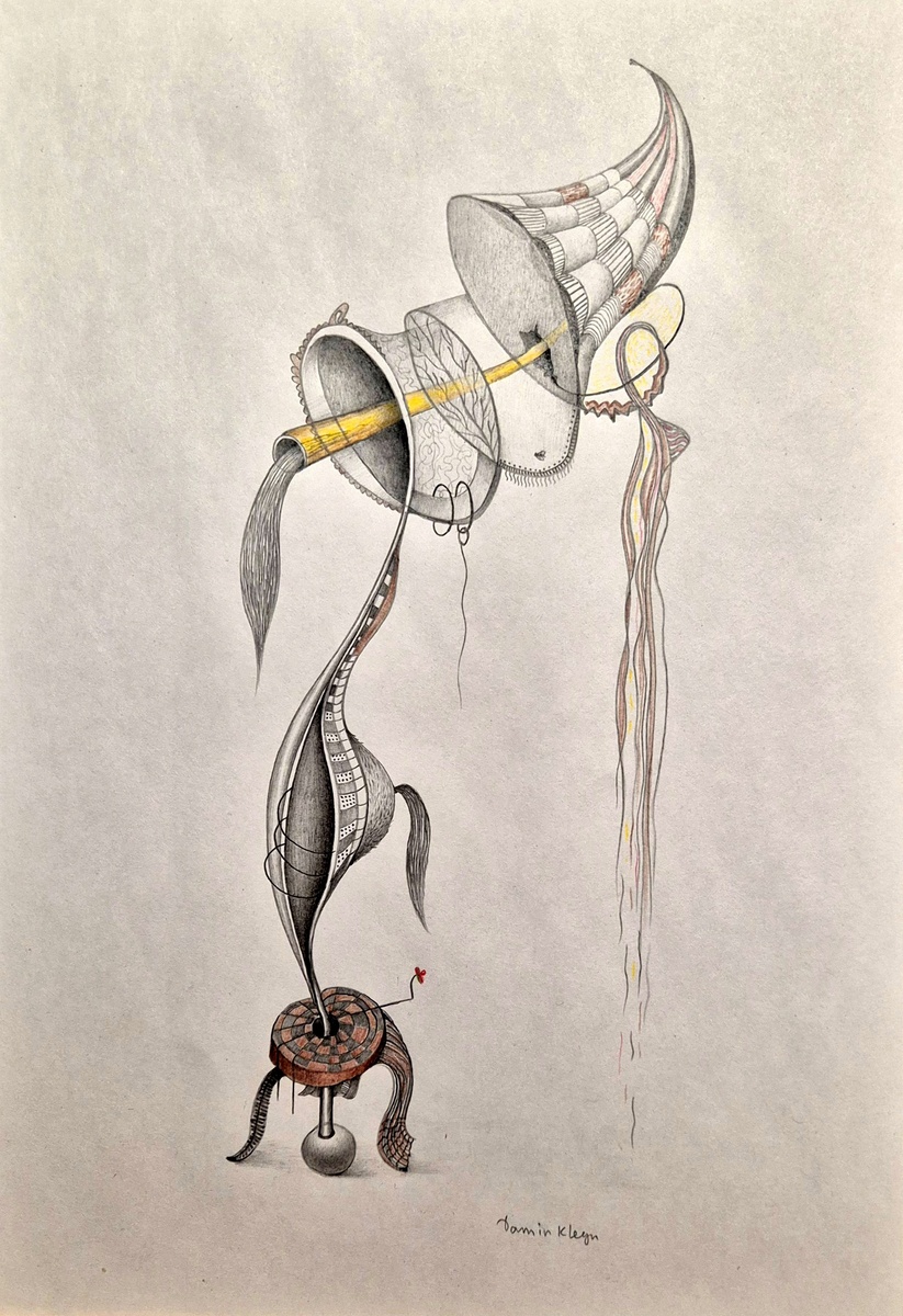 Бумага, графит, масляный карандаш. 29×21 см.