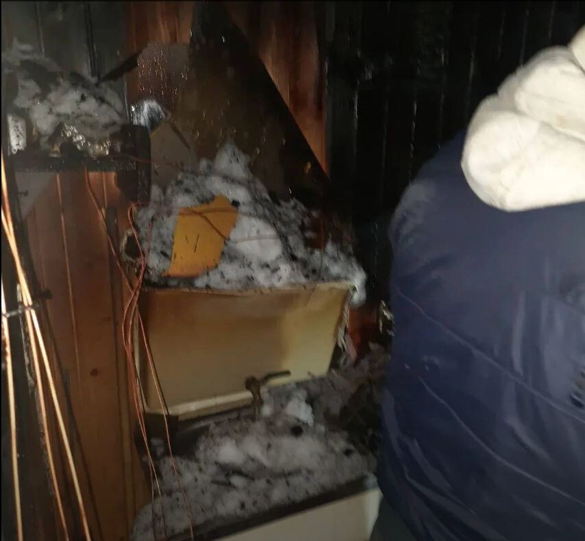    В Карелии на стройке горела бытовка© Госкомитет Карелии по безопасности