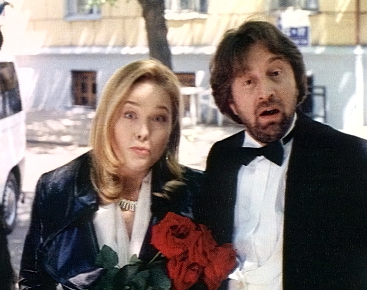 Анна Легчилова и Леонид Ярмольник, кадр из фильма «Перекресток»