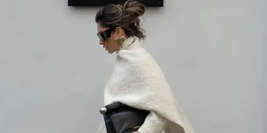    "Облачный танцор" подчёркивает фактуру, усиливает минимализм и легко интегрируется в зимний гардероб.соцсети @hey_irma