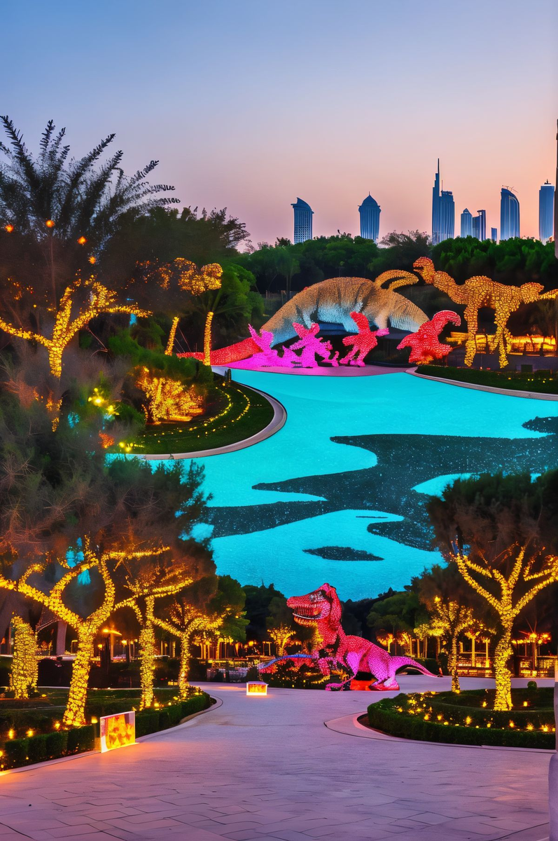 Где находится Dubai Garden Glow и как он устроен
Локация: Zabeel Park, обычно вход через ворота 6–7 (иногда указывают Gate 3 Area A, но по факту ориентир один — Zabeel Park рядом с Dubai Frame).