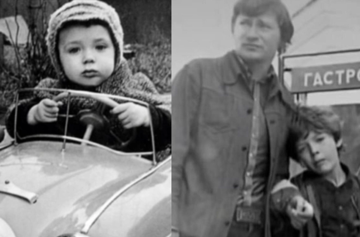 Ян в детстве, с отцом