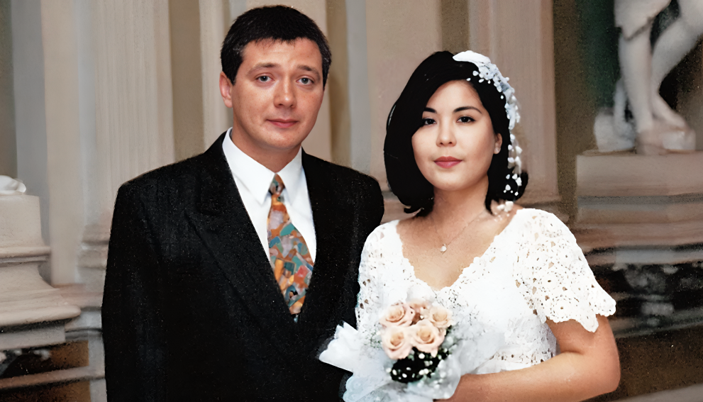 Ян Цапник с женой Галиной