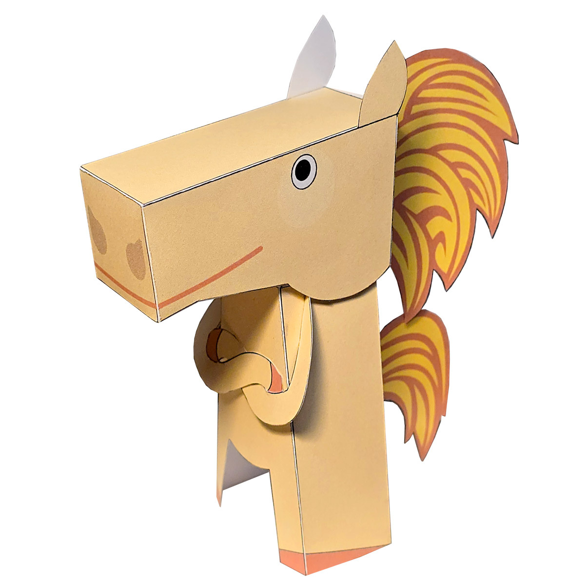 Ссылка на шаблон Лошадки: https://madeinpaperland.ru/toys.html?name=firehorse