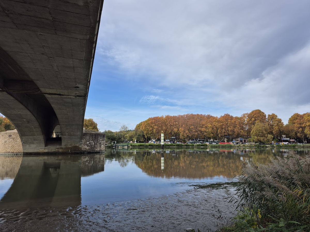 Рона обмелела