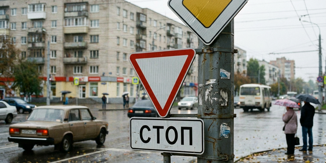 Жителя Петрозаводска заставили убрать рекламу с дорожного знака