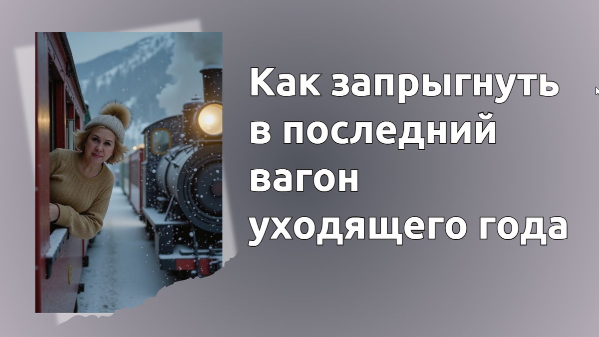 Что, если декабрь — это не финишная прямая, а трамплин для нового начала? В статье — 5 шагов, которые помогут:
перестать гнаться за «идеалом»;
найти скрытые ресурсы;
создать основу для спокойного января.
Никаких лозунгов — только конкретные действия, которые можно начать уже сегодня. Подписывайся на канал за поддержкой и дополнительными решениями.