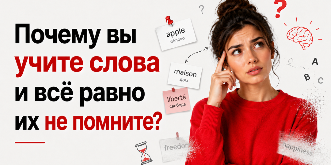 Почему вы учите слова и всё равно их не помните?