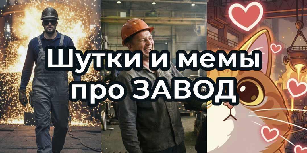 ЗАВОДСКИЕ БУДНИ: шутки и МЕМЫ, знакомые заводчанину. Подборка