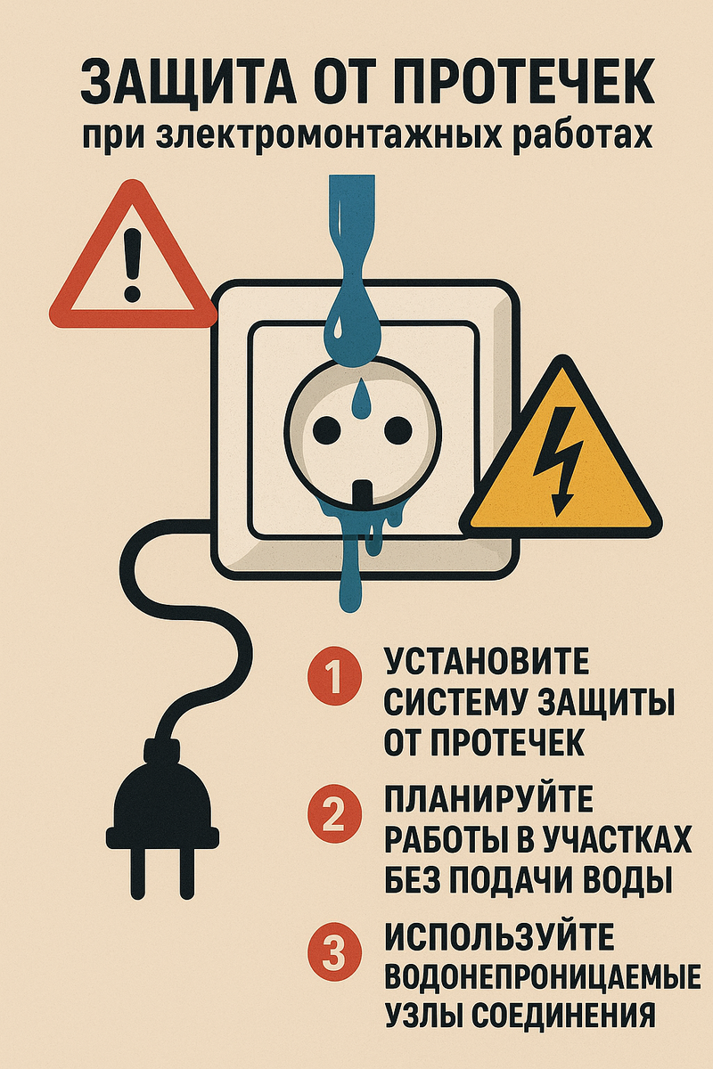 Защита электропроводки от затопления соседями. Электрик Орск