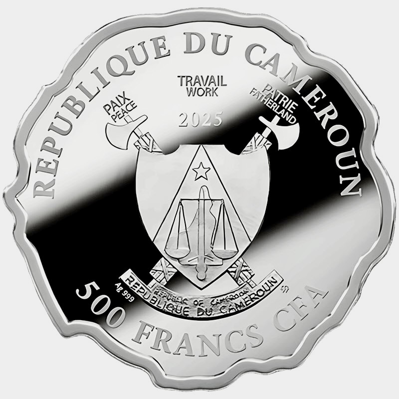 500 африканских франков 2025 года «Жареное яйцо» (аверс). Источник: zoloto-md.ru