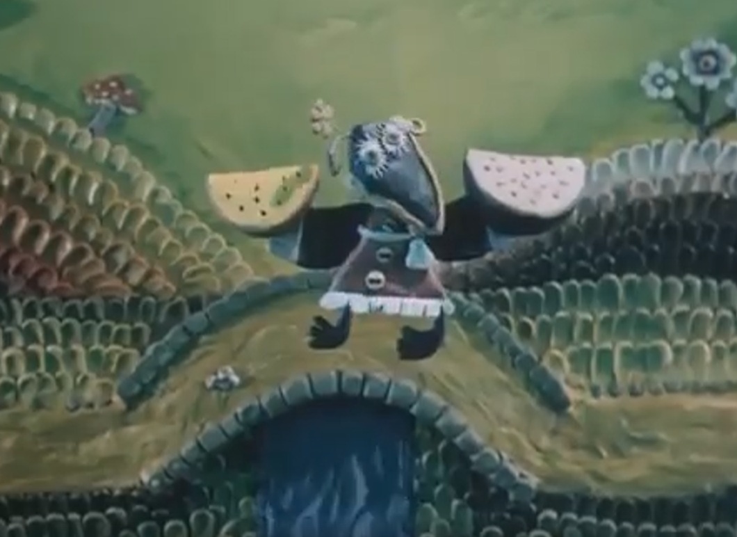   Кадр из мультфильма «Пластилиновая ворона», творческое объединение «Экран», 1981 г.