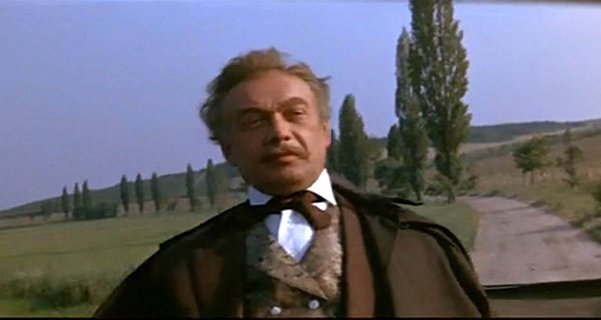 Кадр из фильма "Сыновья человека с каменным сердцем". Ридегвари (Лайош Башти).