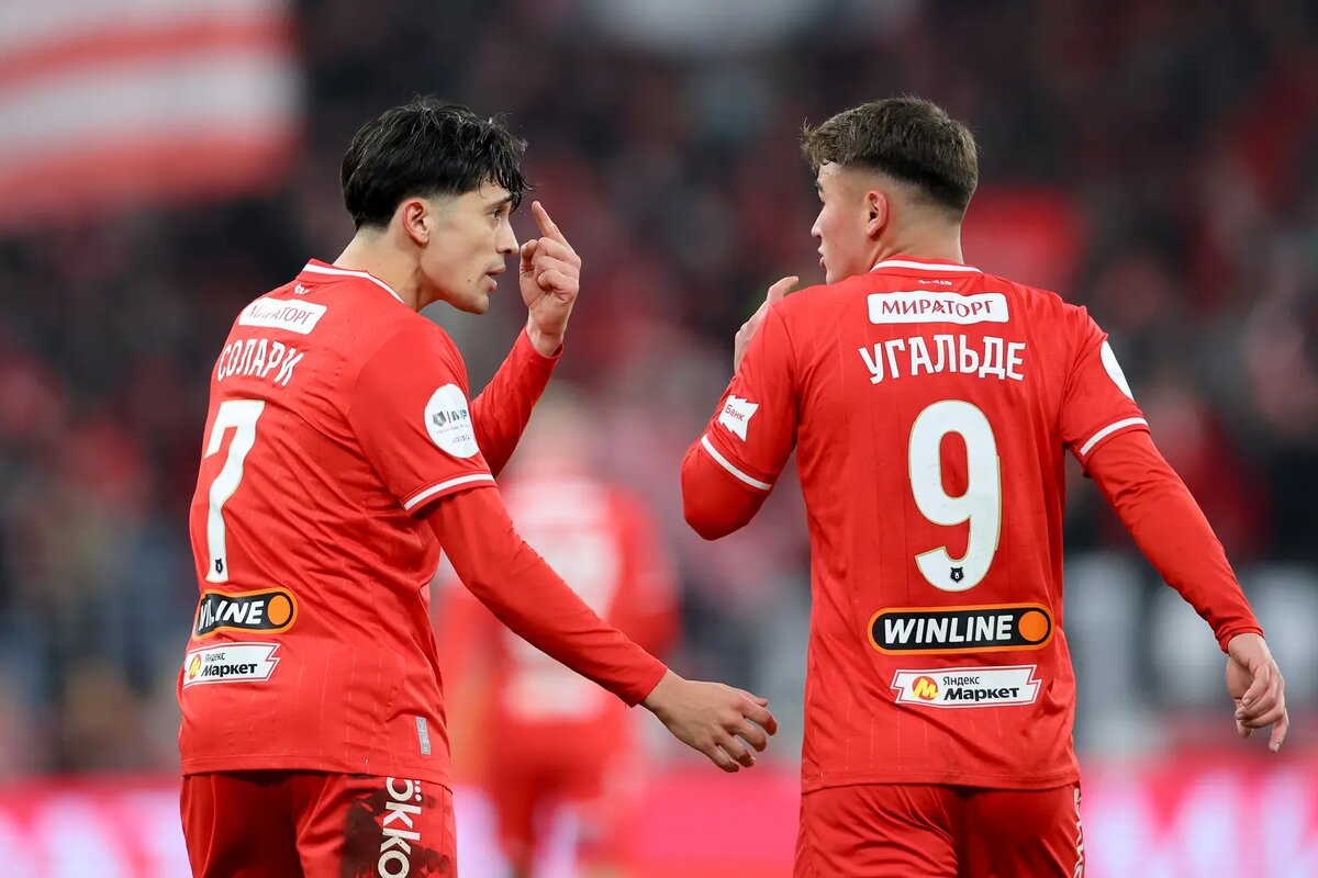 Спартаковцы Солари и Угальде. Фото ФК Спартак 