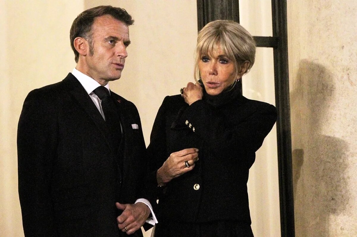    Эммануэль и Брижит Макрон.
