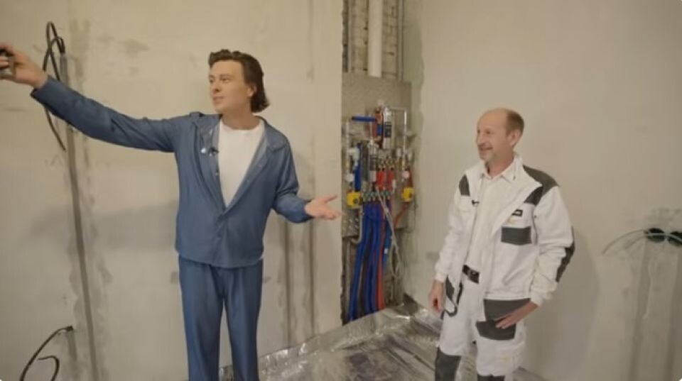    Прохор Шаляпин показал, как идет ремонт в его новой квартире. Источник: "Проверено Цианом" / Youtube.com