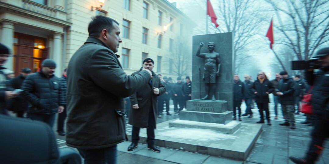 Судья молниеносно огласил срок мужчине, бившему по памятнику мальчика