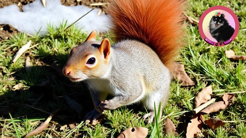 Женщина нашла раненую белку в парке и отнесла к ветеринару. Спустя месяц зверёк вернул добро семье
