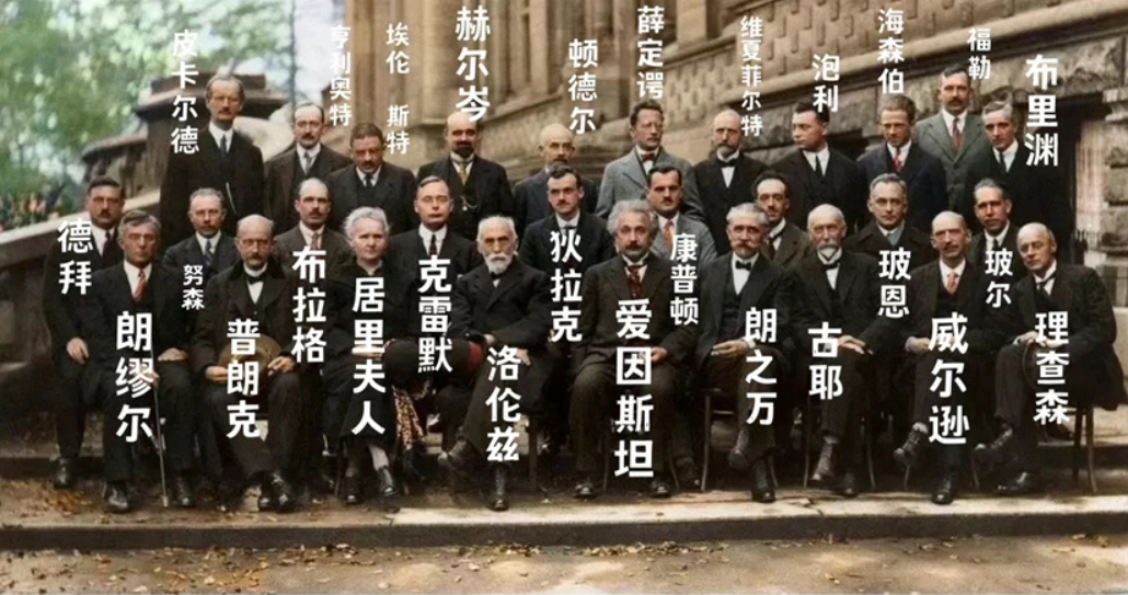 Групповое фото Пятой Сольвеевской конференции 1927 года