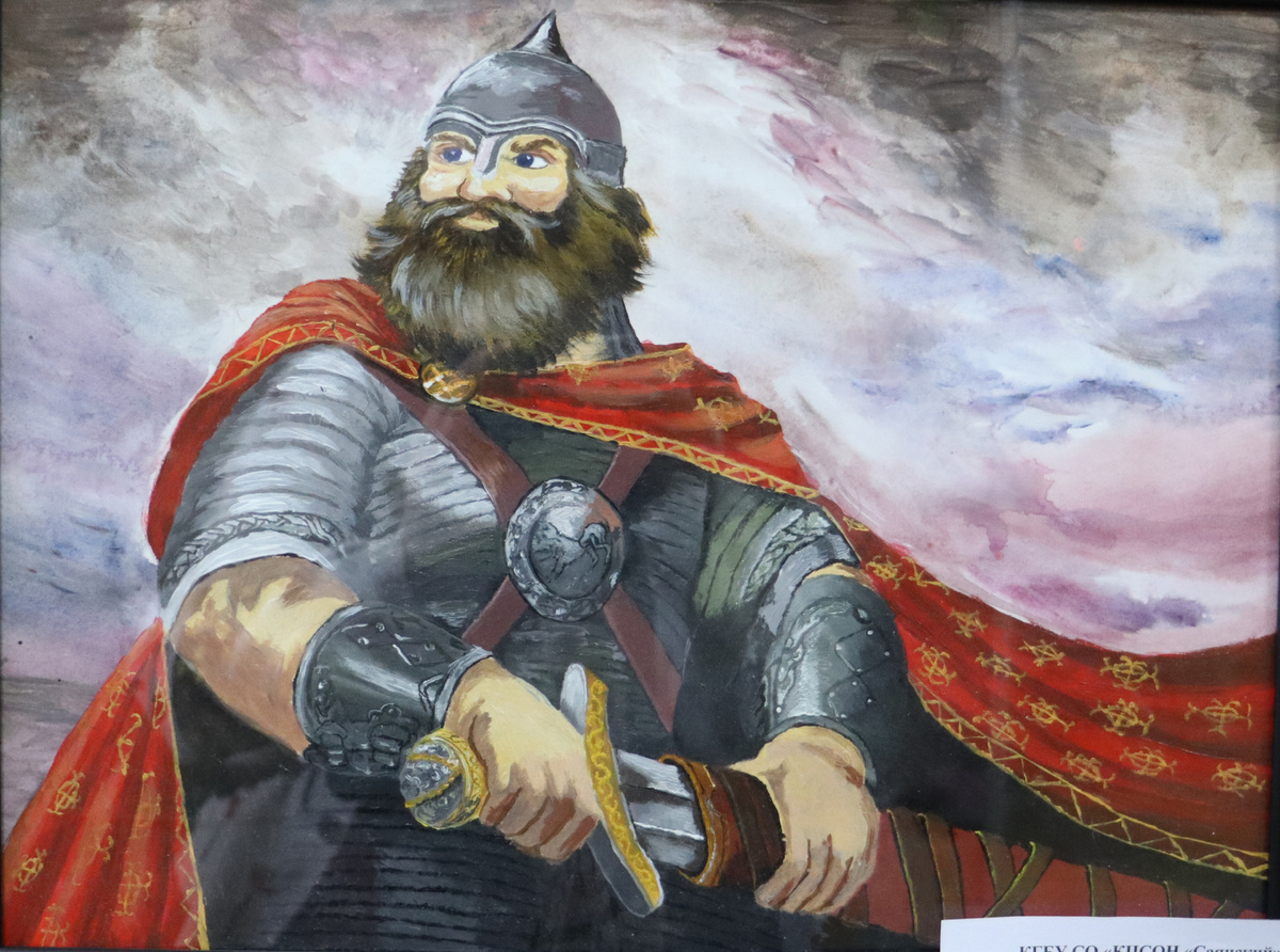 Картина "Богатырь", автор Антон Шефер, 2025 год.