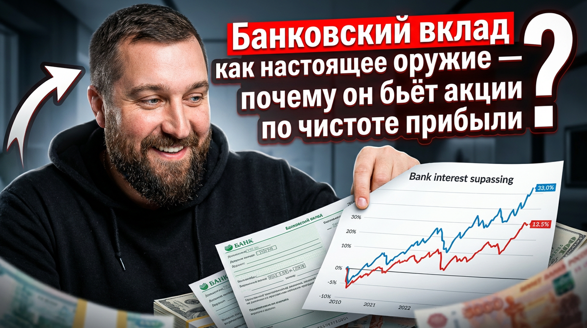 Банковский вклад как настоящее оружие — почему он бьёт акции по чистоте прибыли