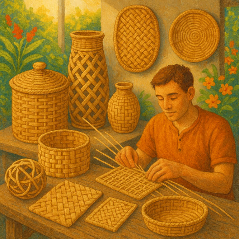    5 простых узоров плетения из ротанга для новичков: начни творить без страха! Loza