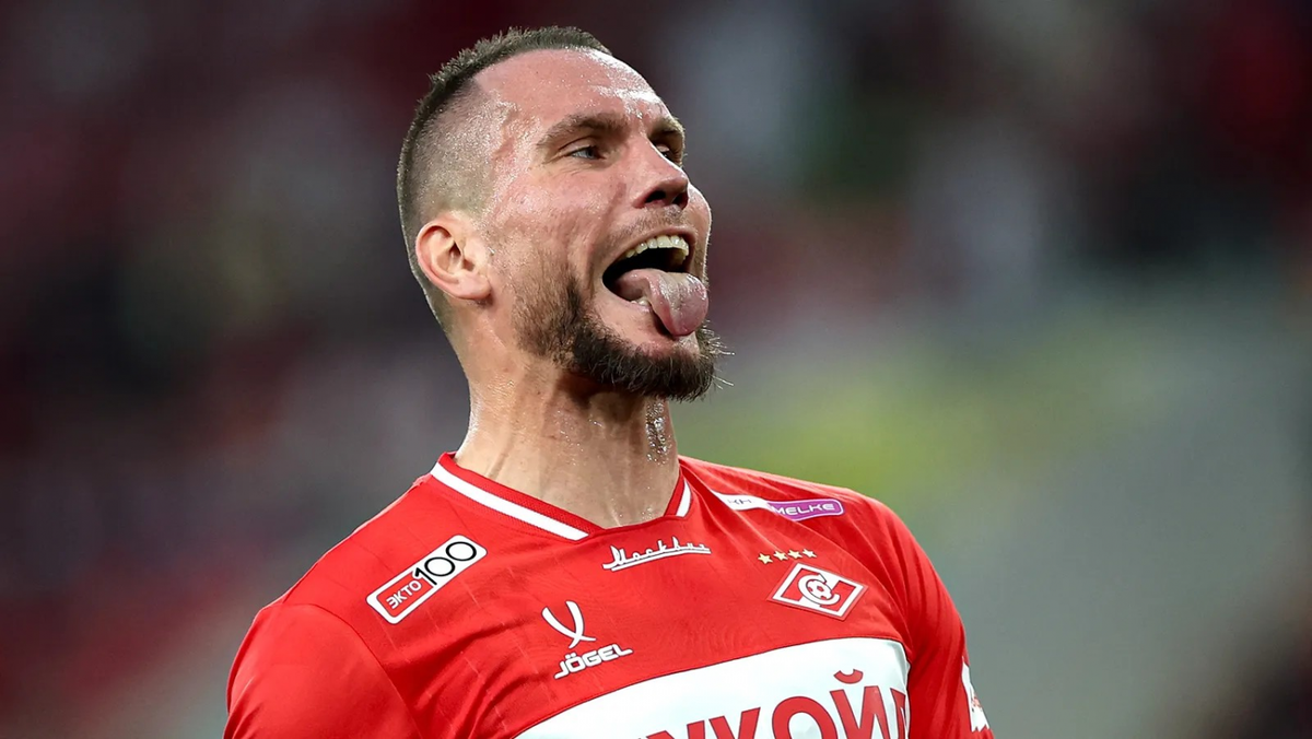 Нападающий московского "Спартака" Антон Заболотный. Фото из интернета.