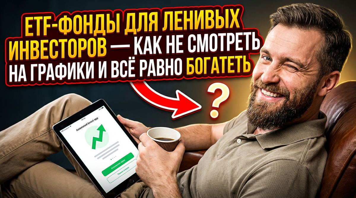 ETF-фонды для ленивых инвесторов — как не смотреть на графики и всё равно богатеть