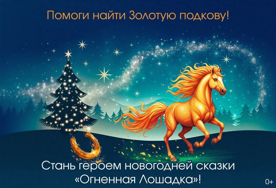    Интерактивная сказка у елки «Огненная лошадка» (0+).
