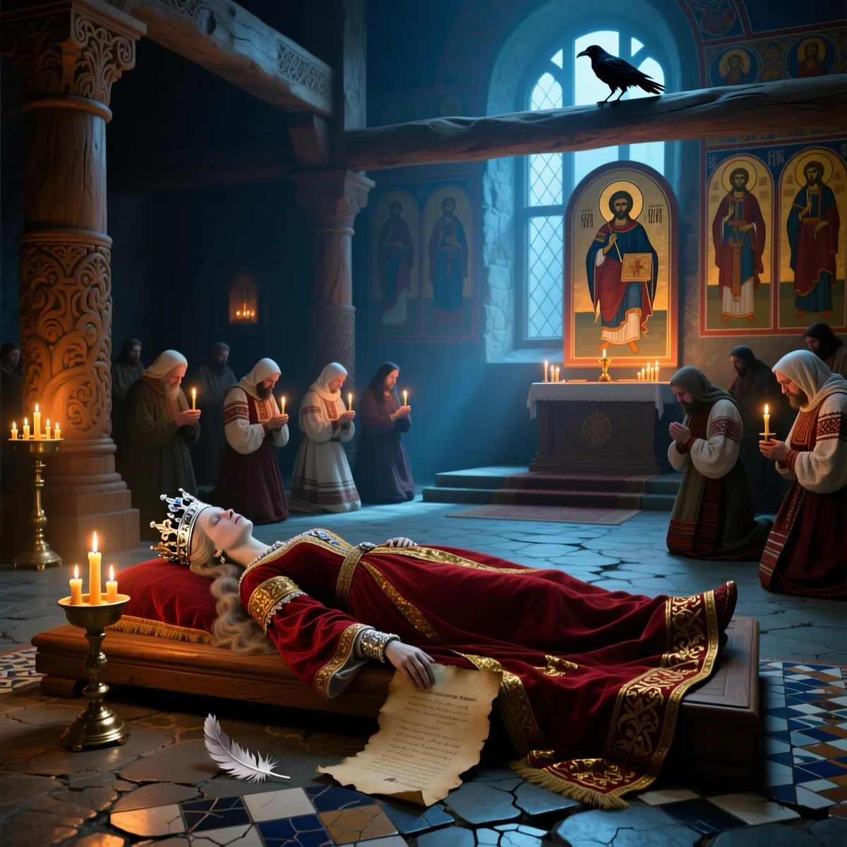 Смерть княгини Ольги - по мнению Qwen chat 