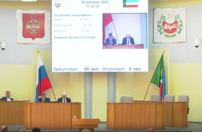 Стоп-кадр прямой трансляции сессии ВС РХ
