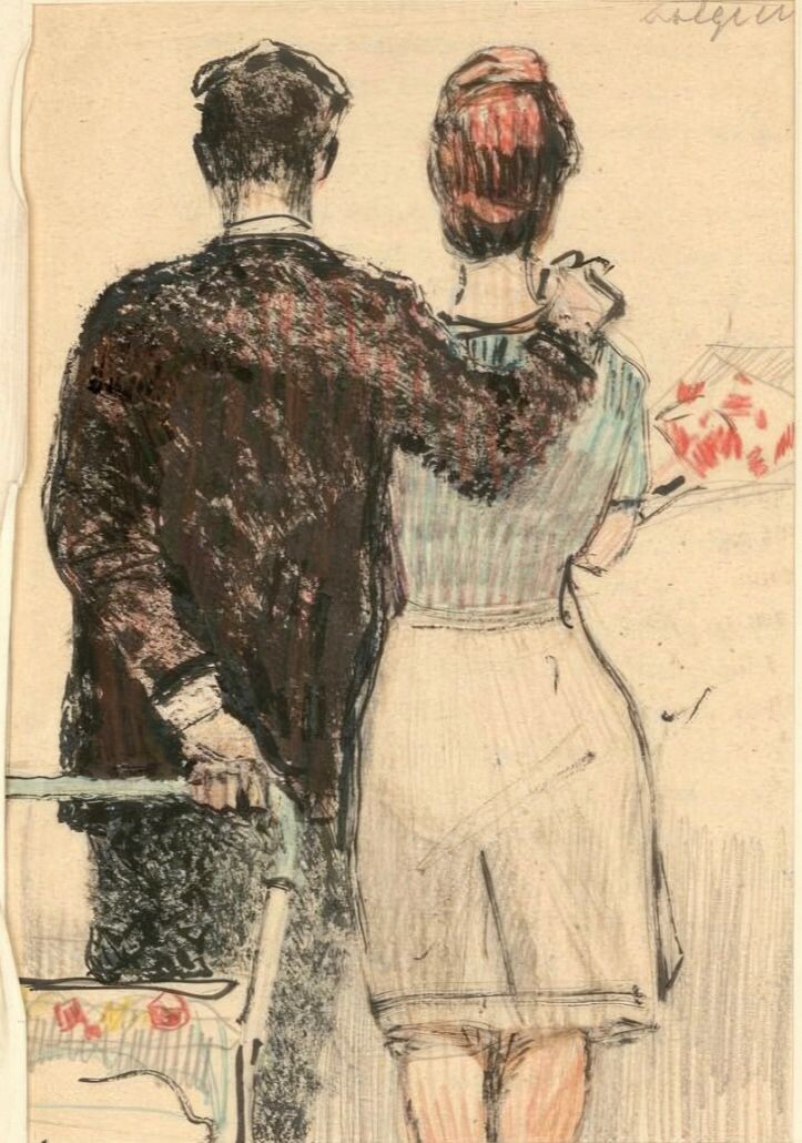 Дмитрий Пяткин. «Семейная пара». 1960