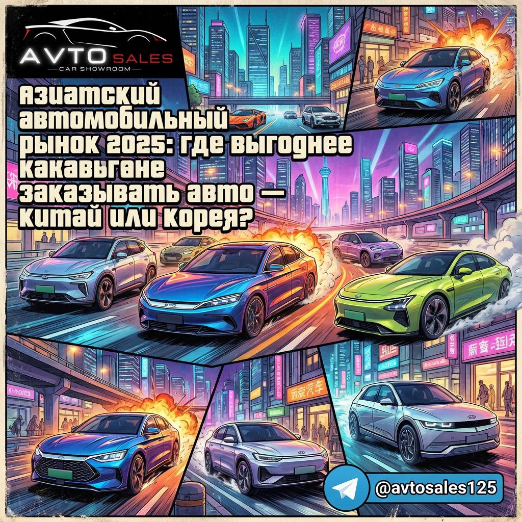    Где заказать автомобиль в 2025: Китай vs Корея - сравнение, доставка, цены Авто Сейлс