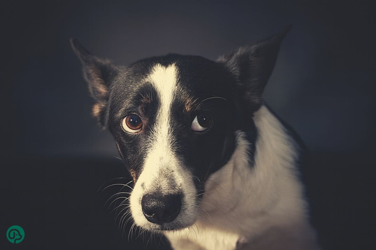 «Китовые глаза» у собаки