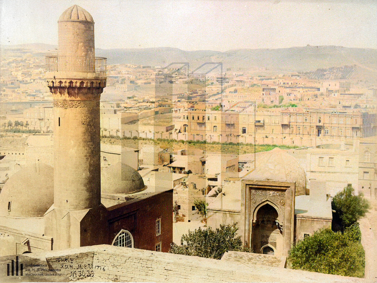 Баку. Николевская улица. 1880 год. Автор Ф. Орден