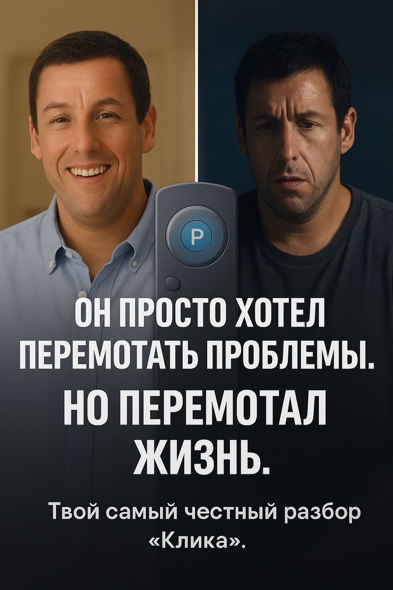 Архитектору-трудоголику Майклу попадает в руки пульт дистанционного управления, с помощью которого можно перематывать или ставить на паузу жизненные ситуации. Но техника есть техника - у нее всегда сюрприз в запасе. Запомнив ускоренные моменты, пульт начинает самовольно перематывать жизнь Майкла