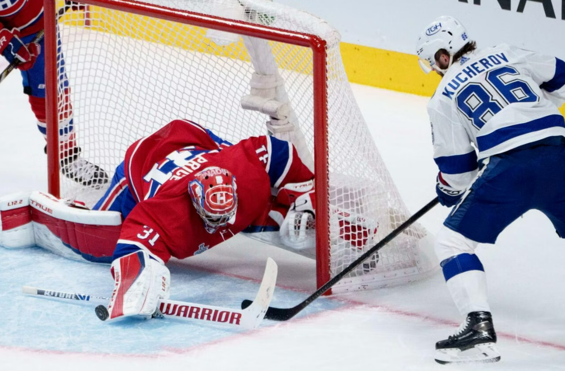 Никита Кучеров оформил 1+1 в матче с "Монреалем". Фото: НХЛ