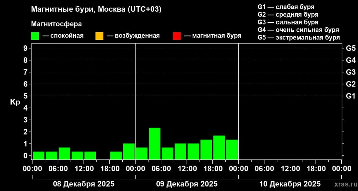   Фактическая погода 09 декабря 2025 года