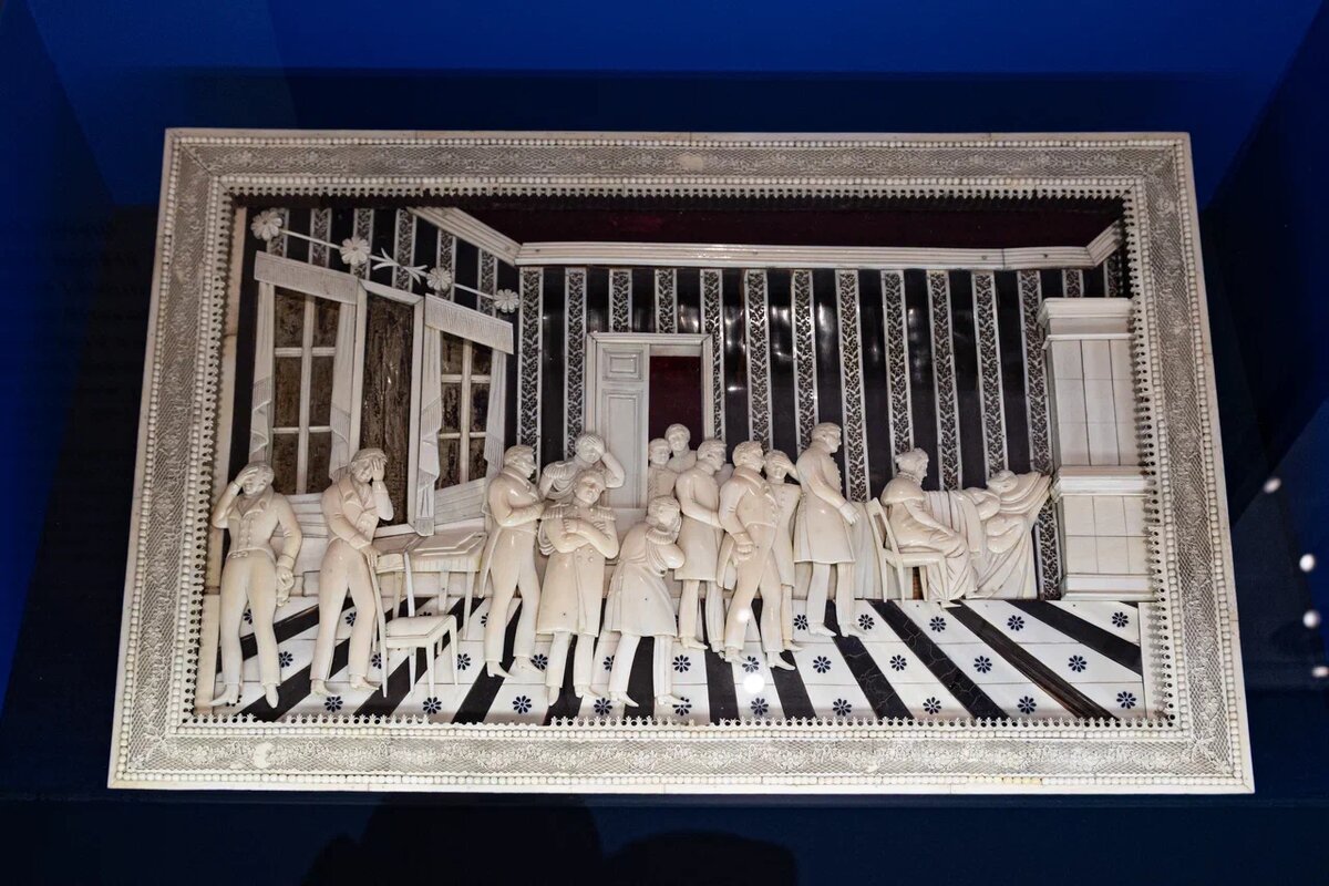 Картина «Смерть Александра I». Неизвестный автор. Россия. Вторая четверть XIX в. Кустарная работа