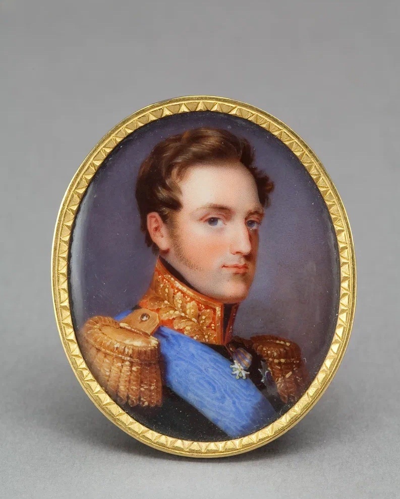 Портрет императора Николая I. Российская империя, Санкт-Петербург. Императорский фарфоровый завод. 1830-е гг.