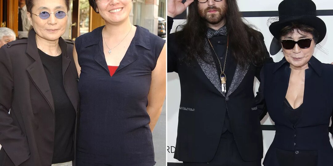 Йоко Оно и ее дети: Кёко Чэн Кокс и Шон Таро Оно Леннон