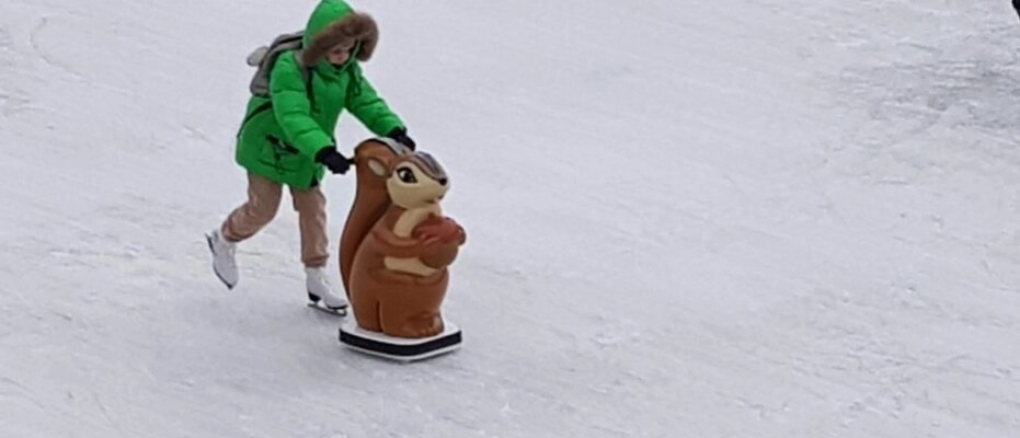    На катке на набережной Волги помощники-опоры для катания будут выдаваться детям бесплатно Фото: АиФ/ Марина Сапожникова