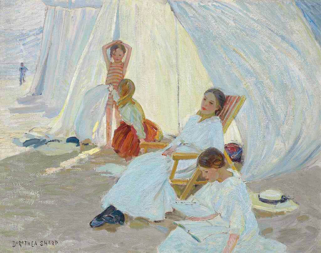 Доротея Шарп, "День у моря", 1914, холст, масло, 76,2 х 96,5 см, частная коллекция.