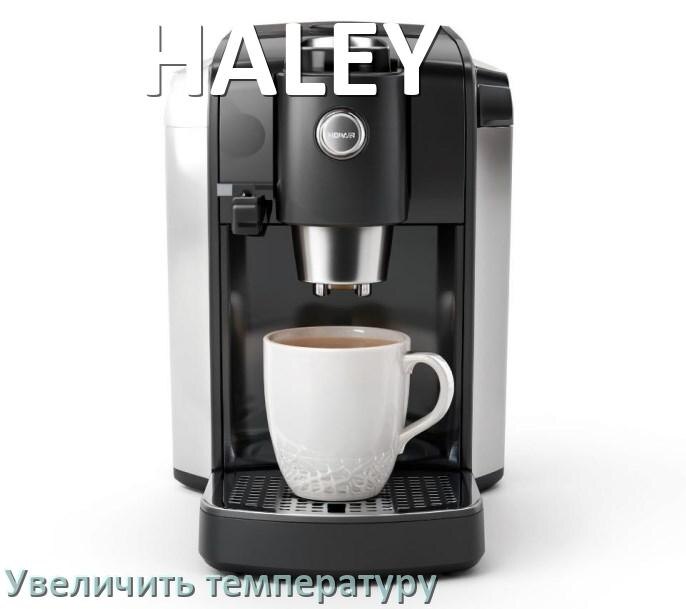
Как на кофемашине HALEY увеличить температуру кофе и воды