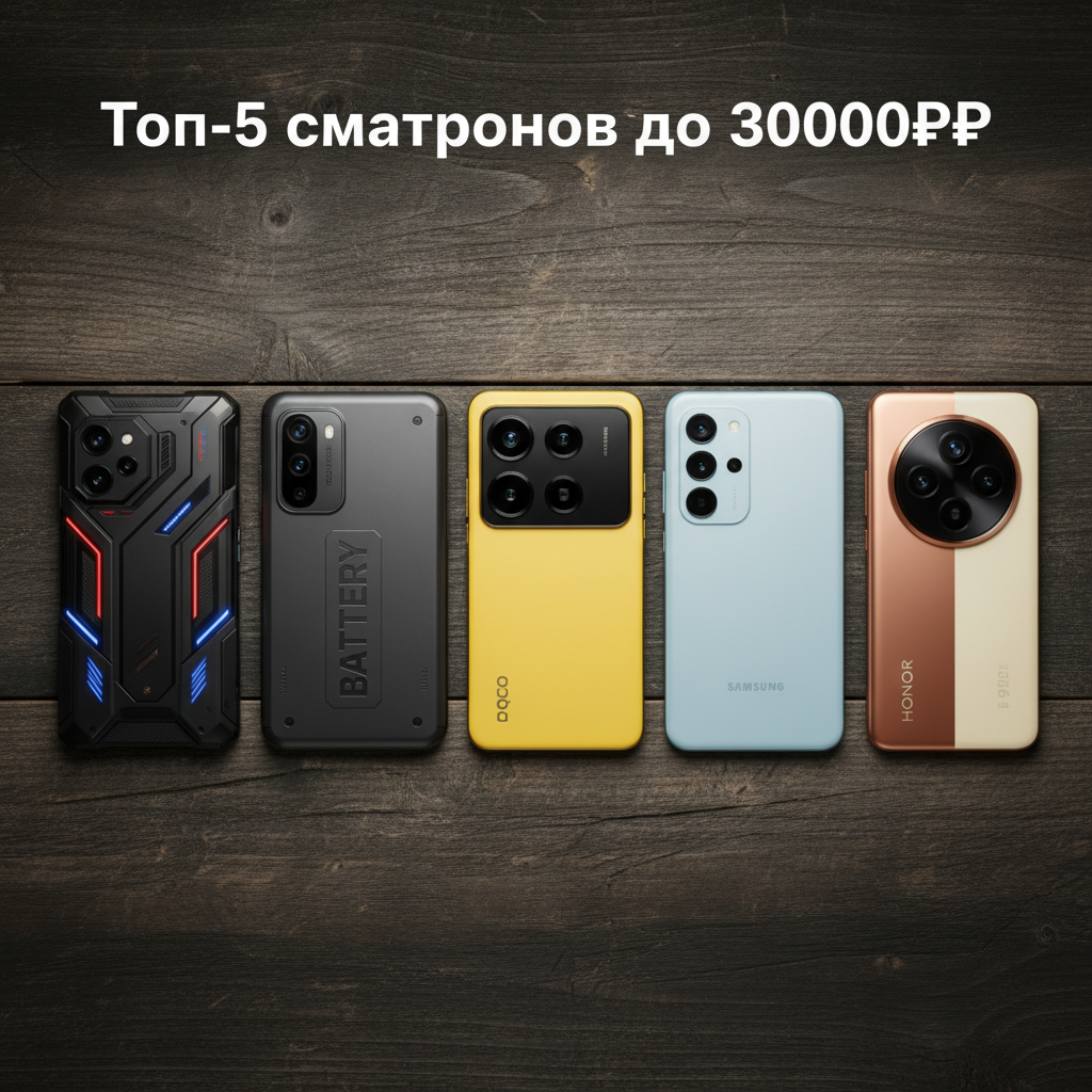 Топ-5 смартфонов зимы 2025-2026