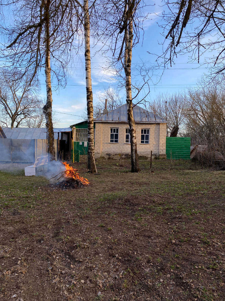Весной 2024 года в деревеньке. Места хоть отбавляй. Дел не меньше