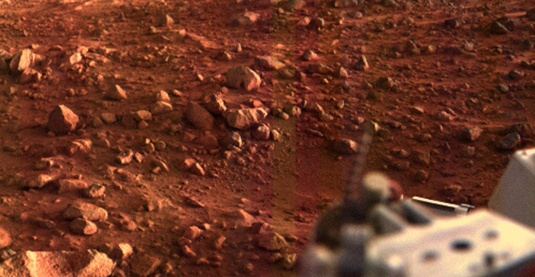 Марс, 1976 год: следы древнего мегацунами в кадре "Викинга-1"
