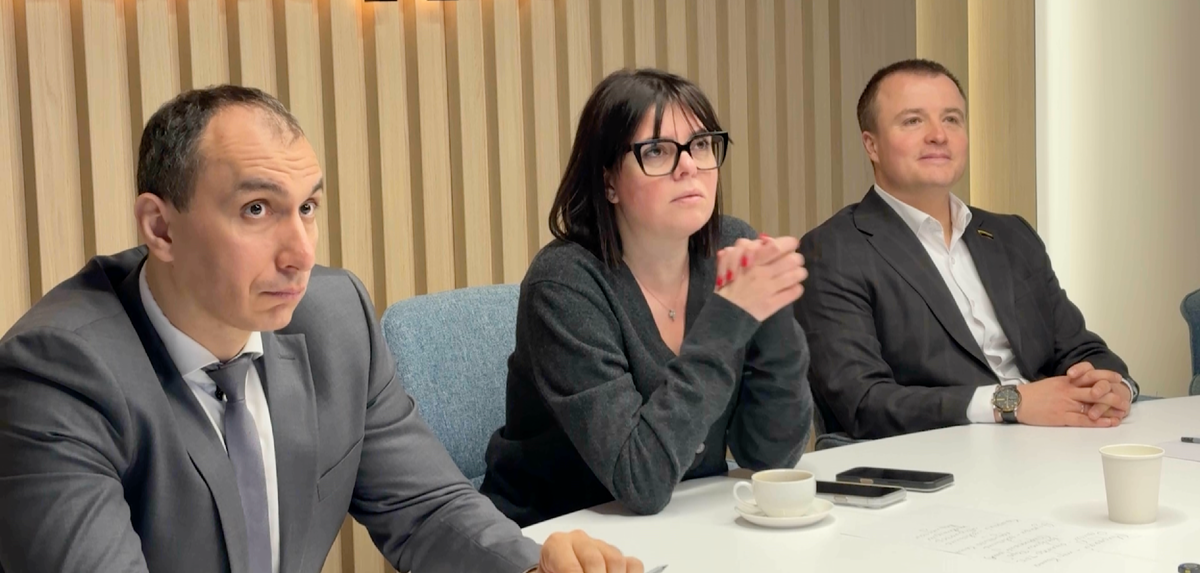 Степан Сидорчук (на переднем плане)