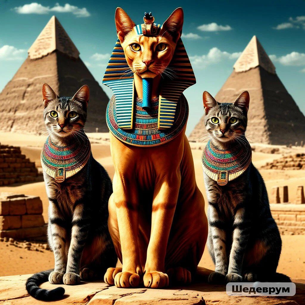 Кошки в Египте.
